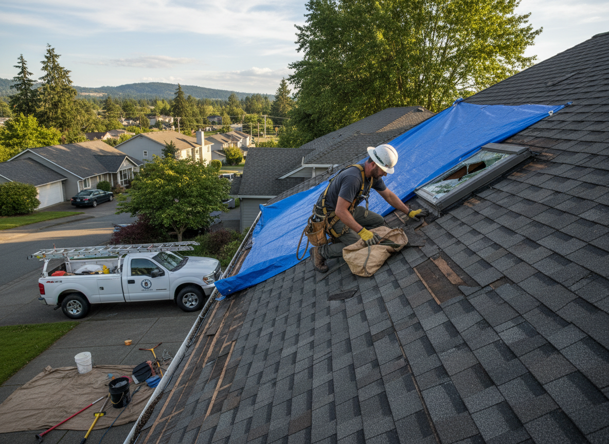 Wind Damage Roof Repair in Beaverton, OR